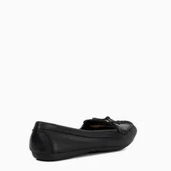 Clearance Grovers Wide-Fit Leather Moccasins Women Flats