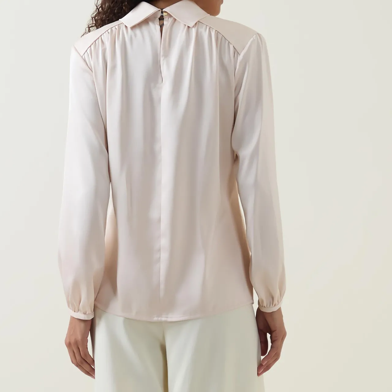 Best Gwyneth Blouson-Sleeve Blouse Women Tops