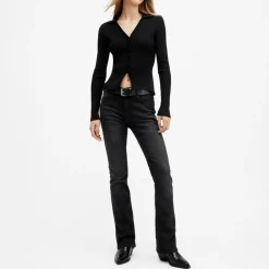 Haldan Mid-Rise Bootcut Jeans Women Denim