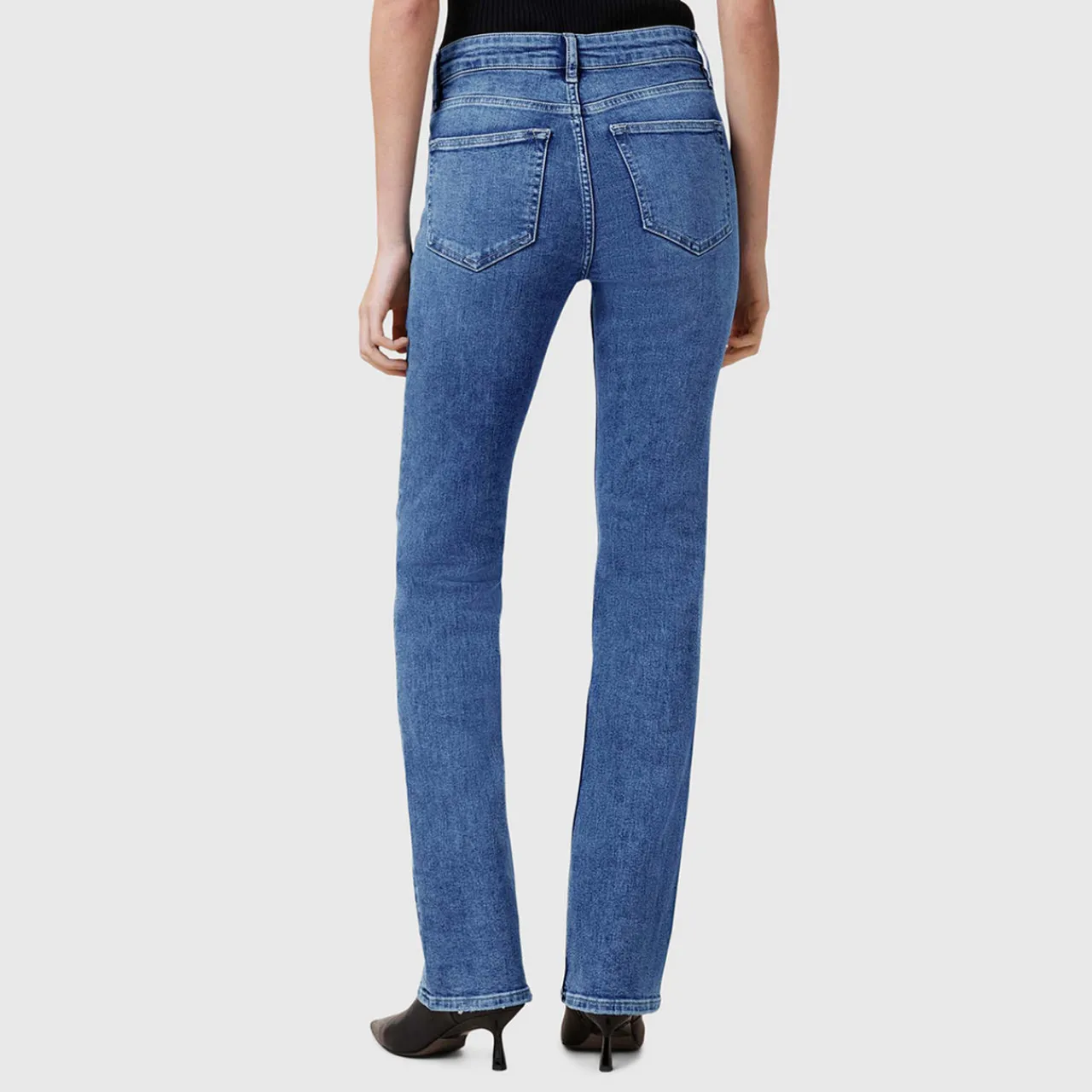 Discount Haldan Mid-Rise Slim Bootcut Jeans Women Denim