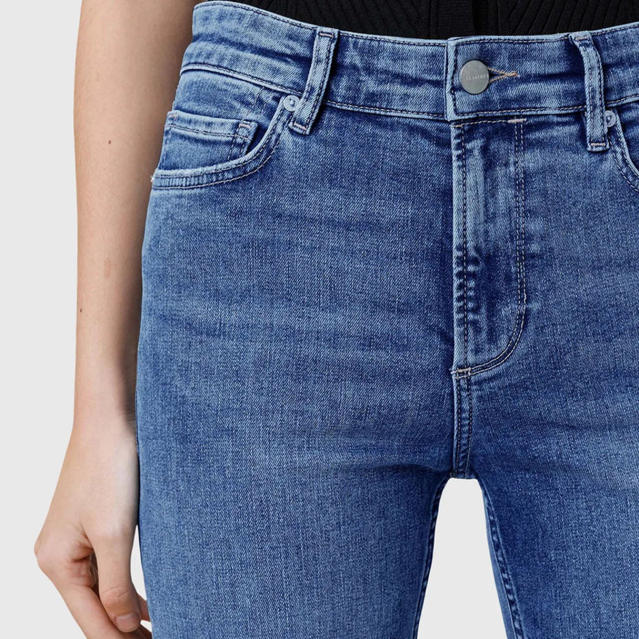 Discount Haldan Mid-Rise Slim Bootcut Jeans Women Denim