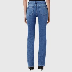 Discount Haldan Mid-Rise Slim Bootcut Jeans Women Denim