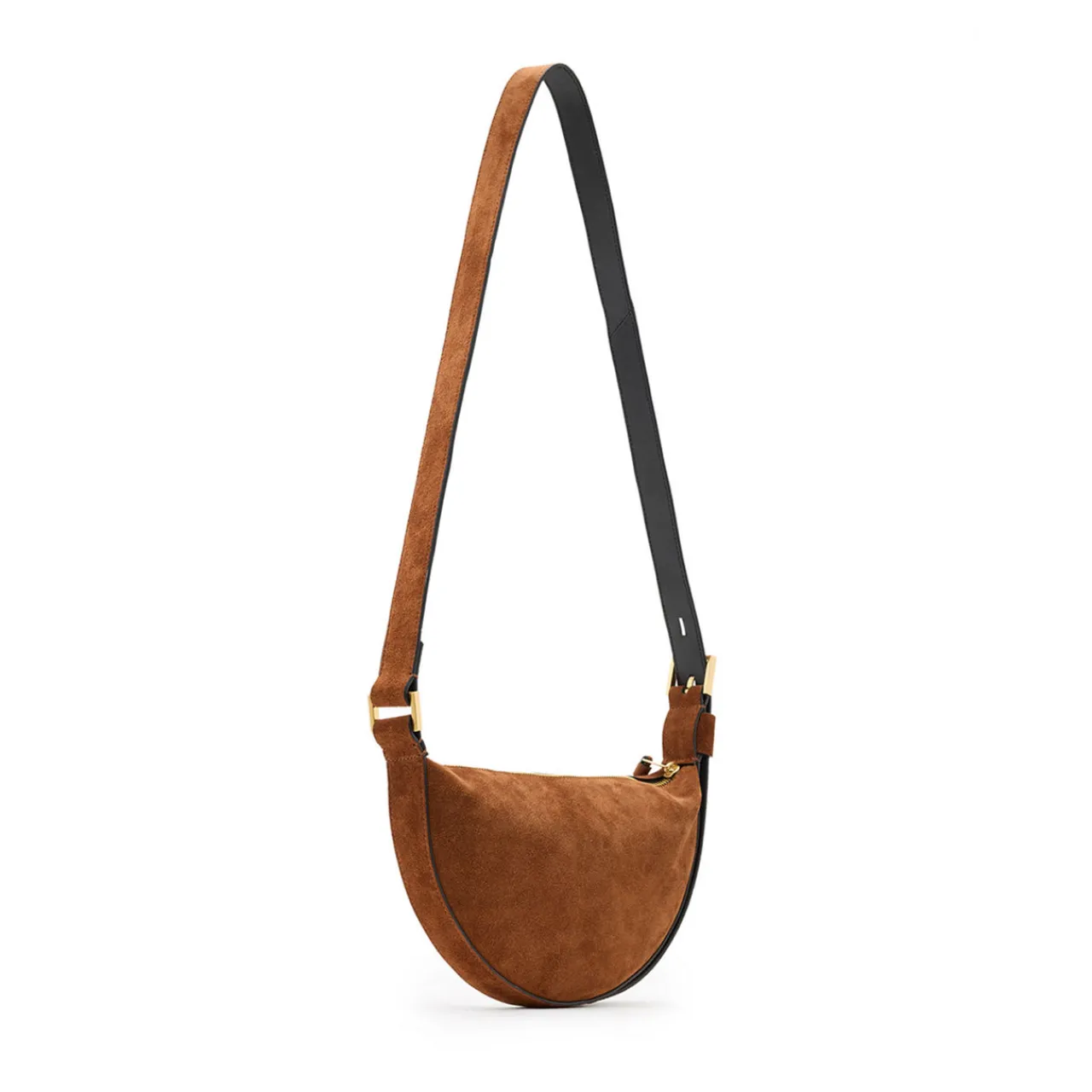 New Half Moon Suede Crossbody Bag Women Crossbody Bags