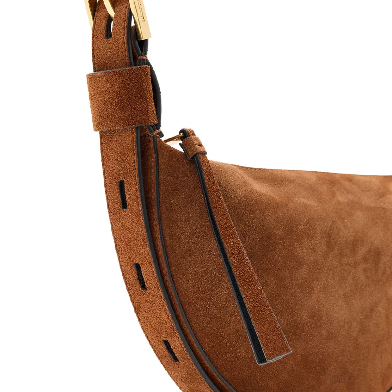 New Half Moon Suede Crossbody Bag Women Crossbody Bags