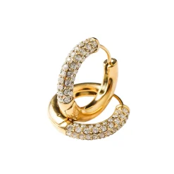 Outlet Half N Half Hoop Earrings Women Earrings