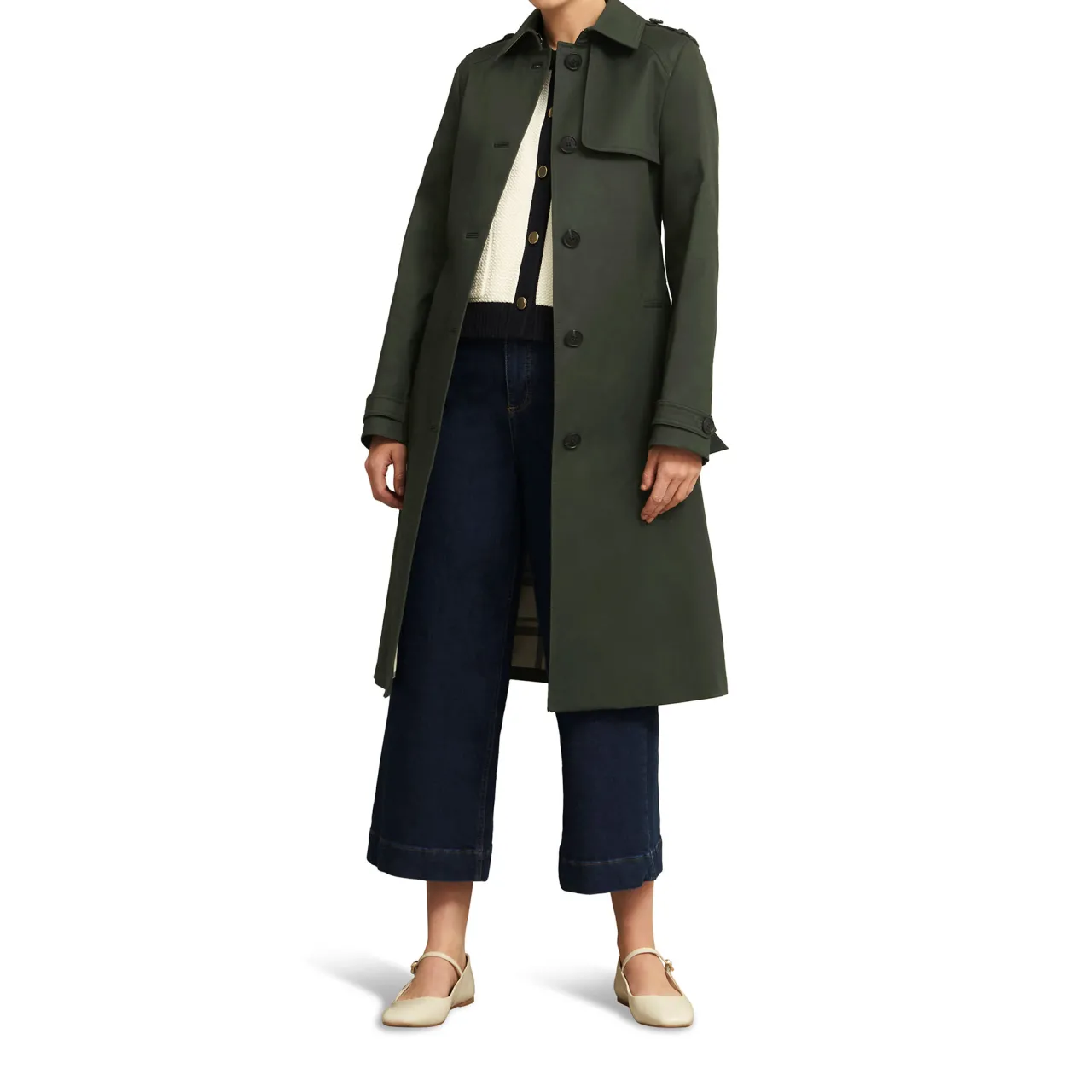 Hot Hallie Belted Trench Coat Women Coats & Jackets