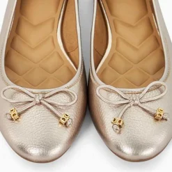 Outlet Hallo Charm-Detail Ballet Flats Women Flats