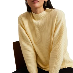 Outlet Hannah Ribbed Solid Sweater Women Sweaters & Cardigans