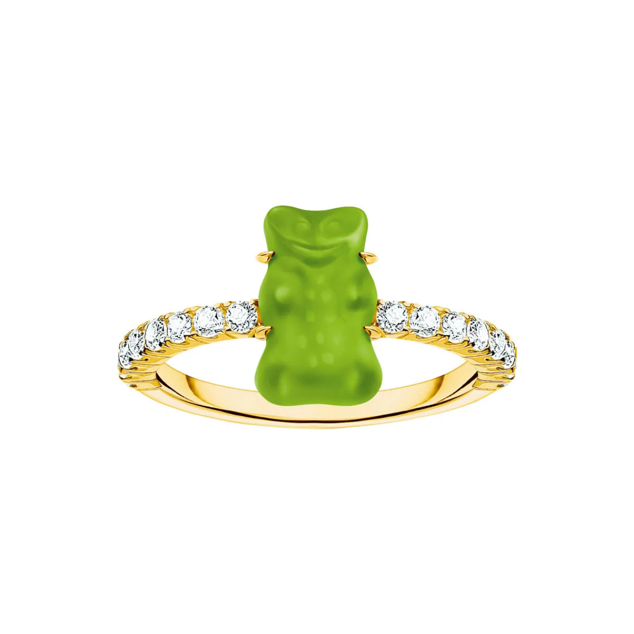 Clearance Haribo Green Goldbear Ring Women Rings