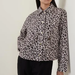 Harley Leopard Overshirt Women Coats & Jackets