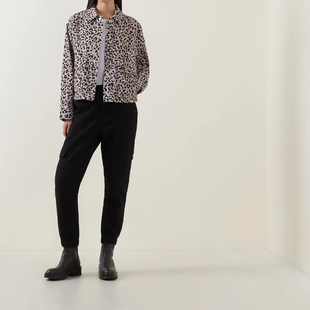 Harley Leopard Overshirt Women Coats & Jackets