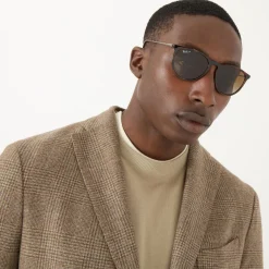 Online Havana Erika Pilot Plain Sunglasses Brown Women Sunglasses