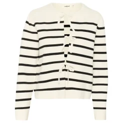 New Haven Striped Tie Front Cardigan Women Sweaters & Cardigans
