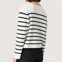 New Haven Striped Tie Front Cardigan Women Sweaters & Cardigans