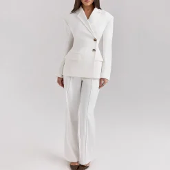 Hayden Wide-Leg Tailored Trousers Women Trousers & Shorts