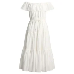 Outlet Hazfrell Embroidered Tiered Dress Women Dresses