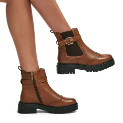 Online Headline Brogue Ankle Boots Women Boots