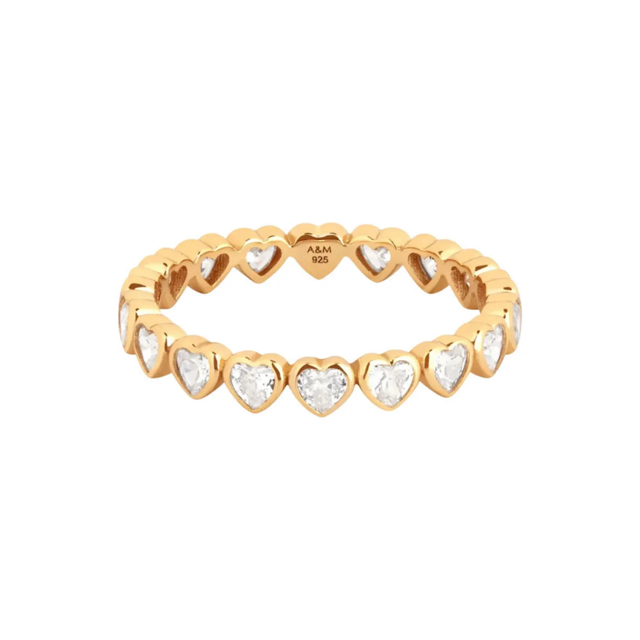 Best Heart Bezel Band Ring Women Rings