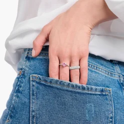 Clearance Heart-Shaped Zirconia Ring Women Rings