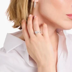 Sale Heart-Shaped Zirconia Ring Women Rings