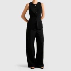 Clearance Hendrix Longline Waistcoat Women Coats & Jackets