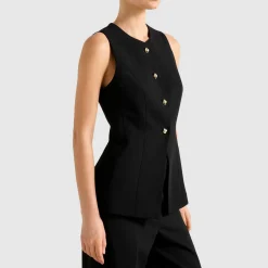 Clearance Hendrix Longline Waistcoat Women Coats & Jackets