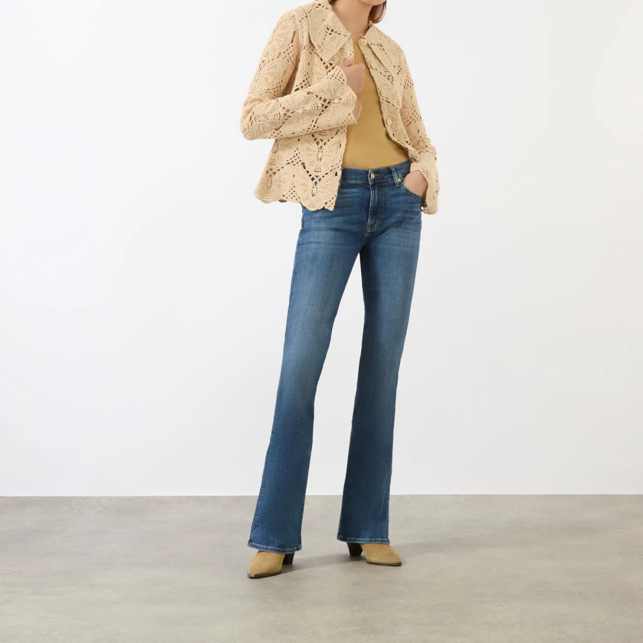 Heritage High-Rise Bootcut Jeans Women Denim