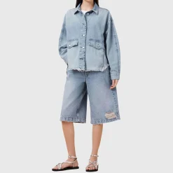 Sale Hettie Oversized Denim Shacket Women Coats & Jackets