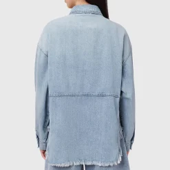 Sale Hettie Oversized Denim Shacket Women Coats & Jackets