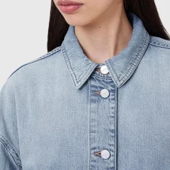 Sale Hettie Oversized Denim Shacket Women Coats & Jackets