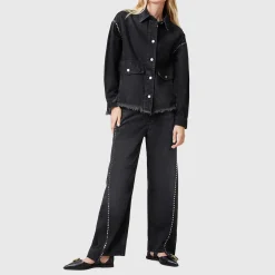 Online Hettie Studded Raw Edge Jacket Women Coats & Jackets