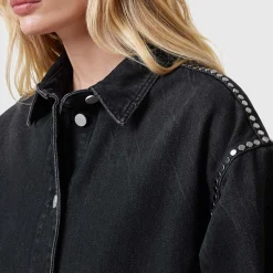 Online Hettie Studded Raw Edge Jacket Women Coats & Jackets