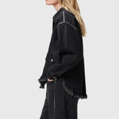 Online Hettie Studded Raw Edge Jacket Women Coats & Jackets