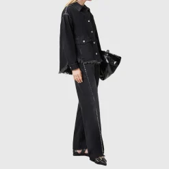 Online Hettie Studded Raw Edge Jacket Women Coats & Jackets