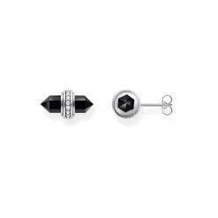 Hot Hexagonal-Shaped Onyx Stud Earrings Women Earrings