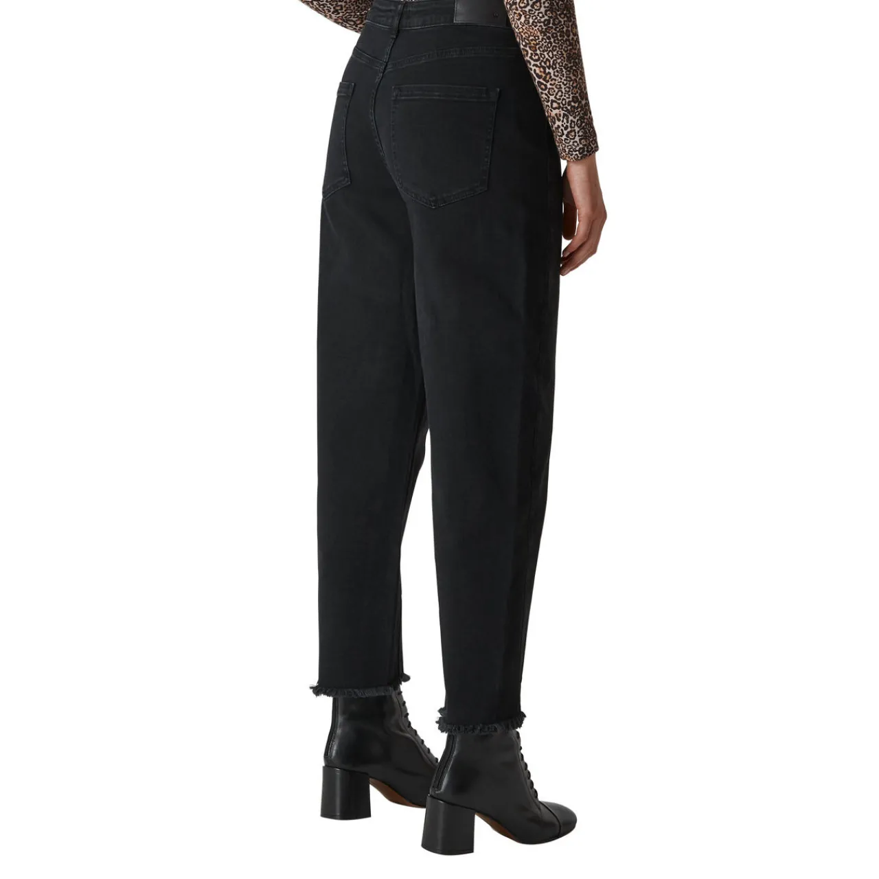 New High Waist Barrel Leg Jeans Women Denim