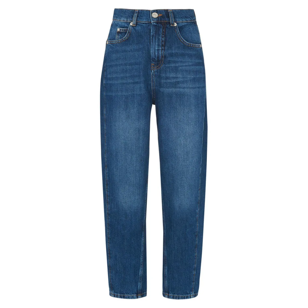 New High Waist Barrel Leg Jean Women Denim