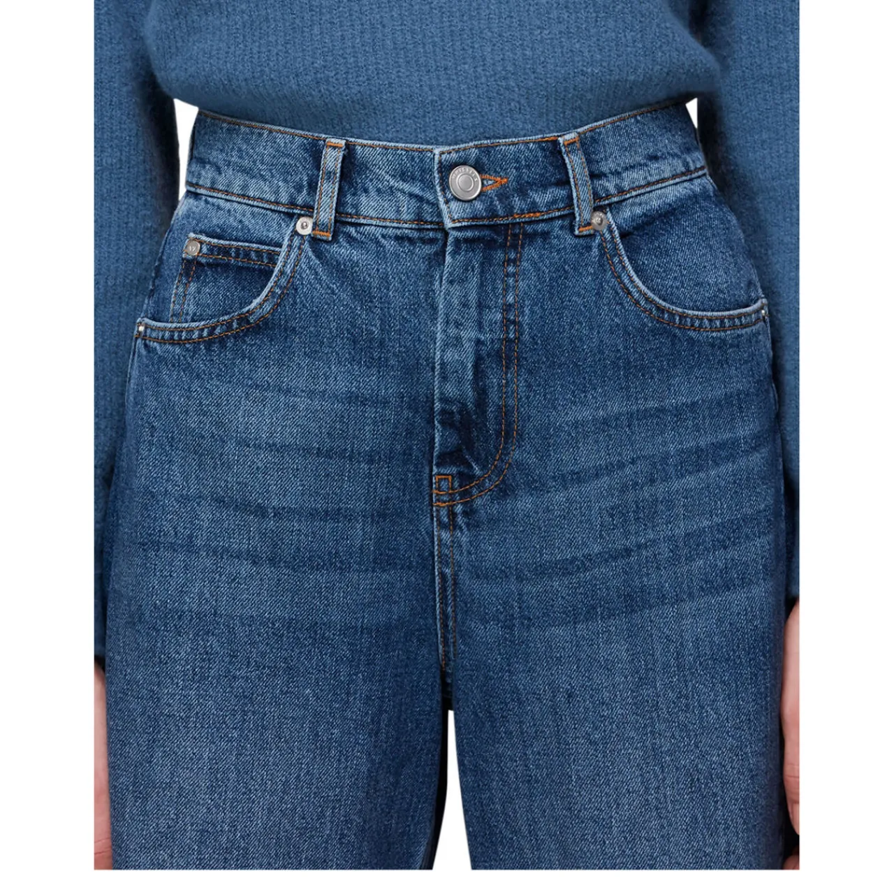 New High Waist Barrel Leg Jean Women Denim