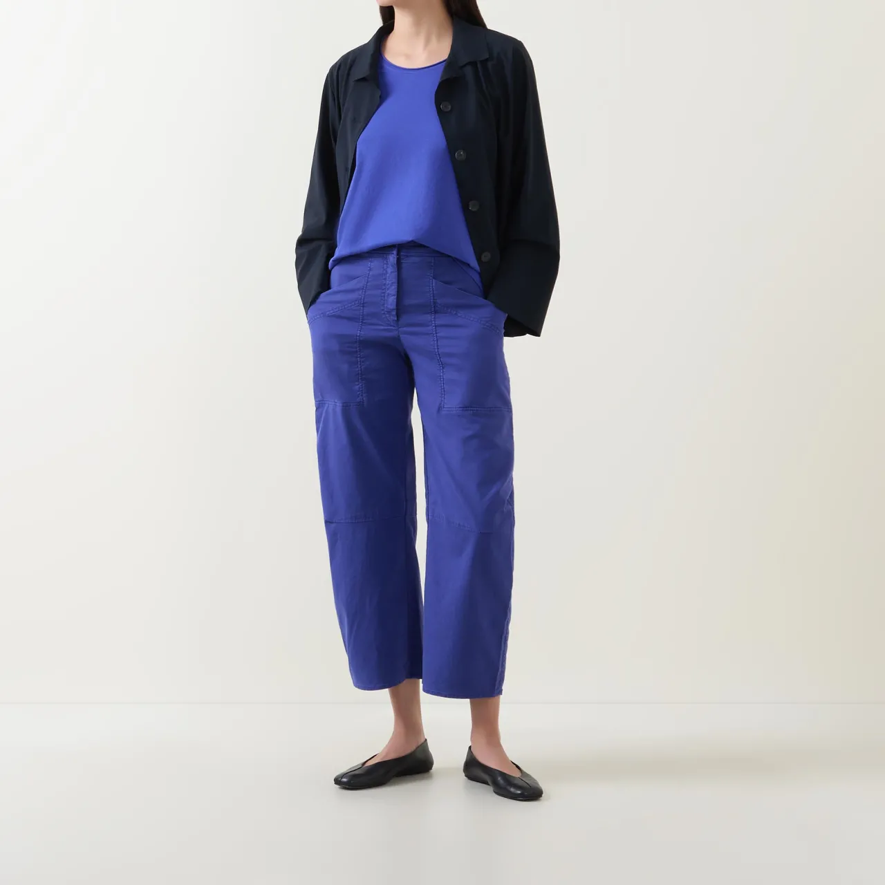 Clearance High-Rise Barrel Leg Trousers Women Trousers & Shorts