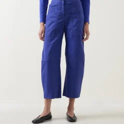 Clearance High-Rise Barrel Leg Trousers Women Trousers & Shorts