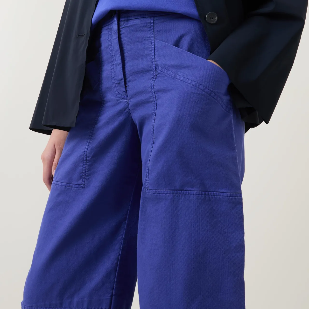 Clearance High-Rise Barrel Leg Trousers Women Trousers & Shorts