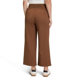 Discount High-Rise Cropped Straight Leg Culottes Women Trousers & Shorts