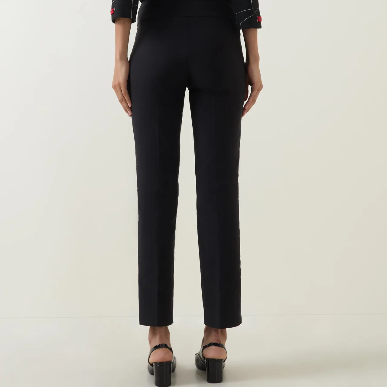 Discount High-Rise Cropped Straight Leg Trousers Women Trousers & Shorts
