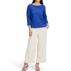New High-Rise Cropped Straight Leg Culottes Women Trousers & Shorts