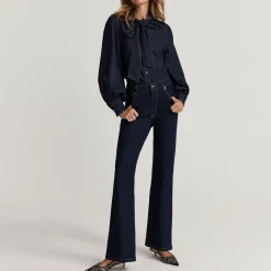 Sale High-Rise Flared Jeans Women Denim