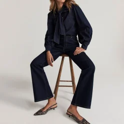 Sale High-Rise Flared Jeans Women Denim