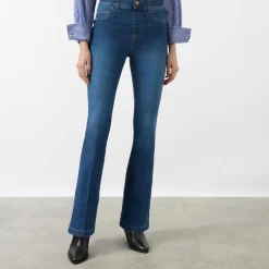 Hot High-Rise Flared Jeans Women Denim