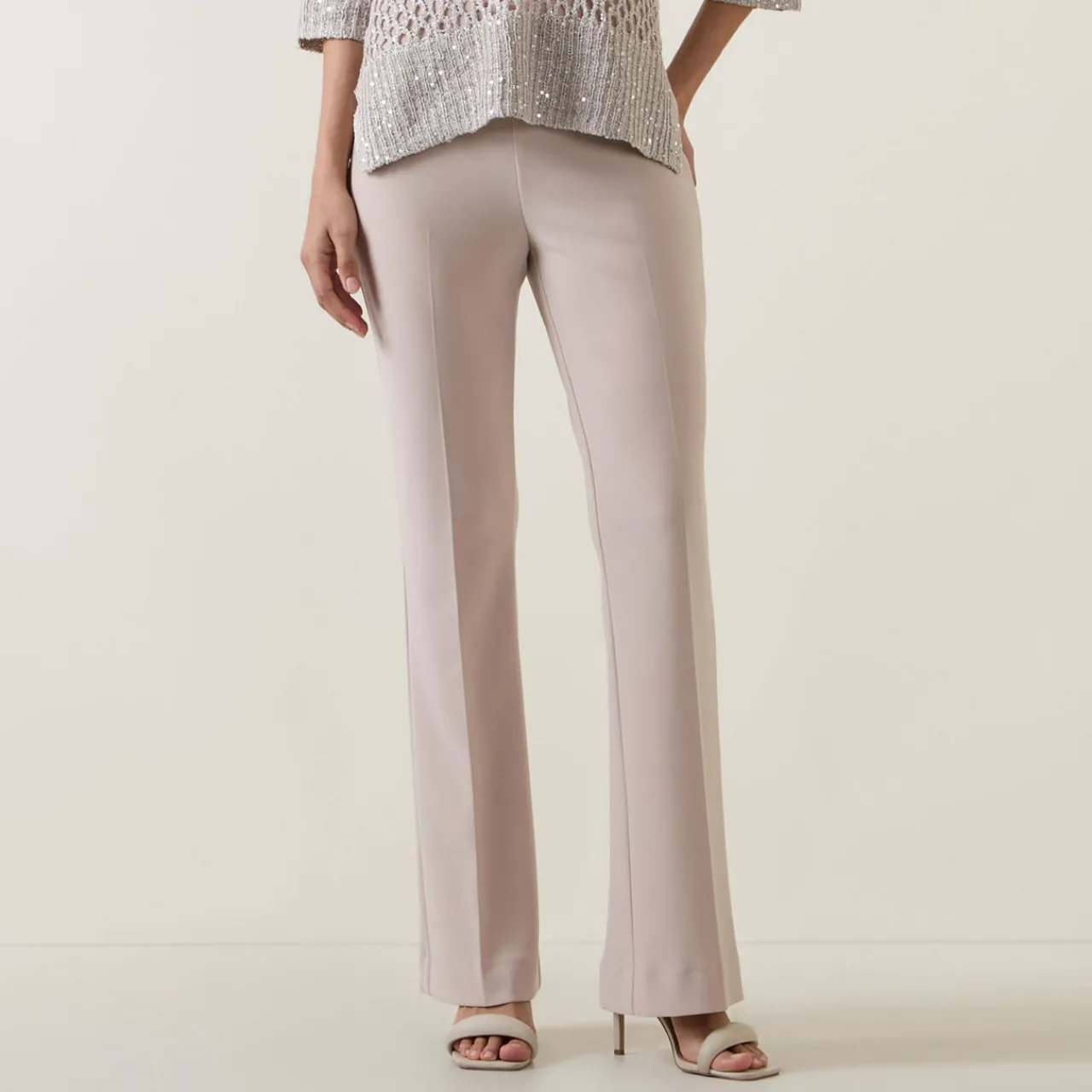 Discount High-Rise Flared Leg Trousers Women Trousers & Shorts
