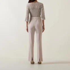 Discount High-Rise Flared Leg Trousers Women Trousers & Shorts