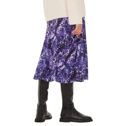 Discount High-Rise Printed Flared Skirt Women Skirts